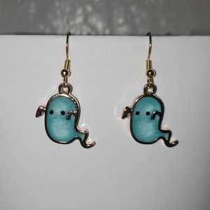 Blue Ghost Earrings